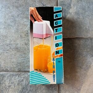 Mid Century Action Air Pot 701 Beverage Dispenser‎ 0.9L 30oz Vintage Glass New